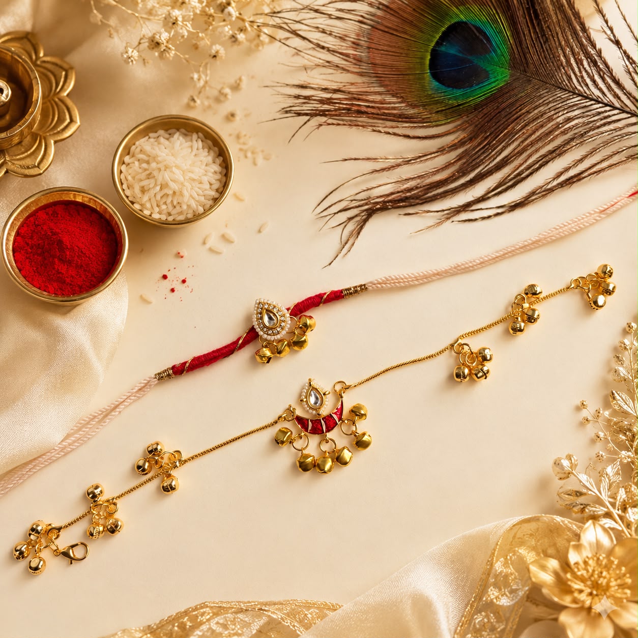 KASHMIRI COUPLE RAKHI SET
