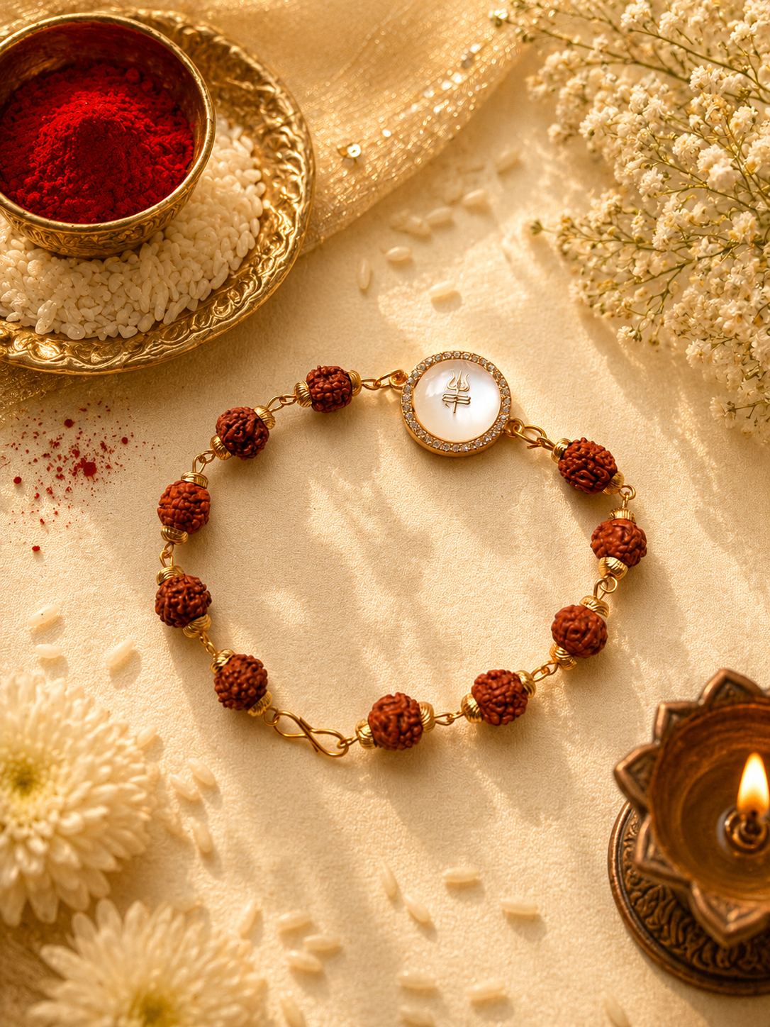 RUDRAKSHA PREMIUM RAKHI
