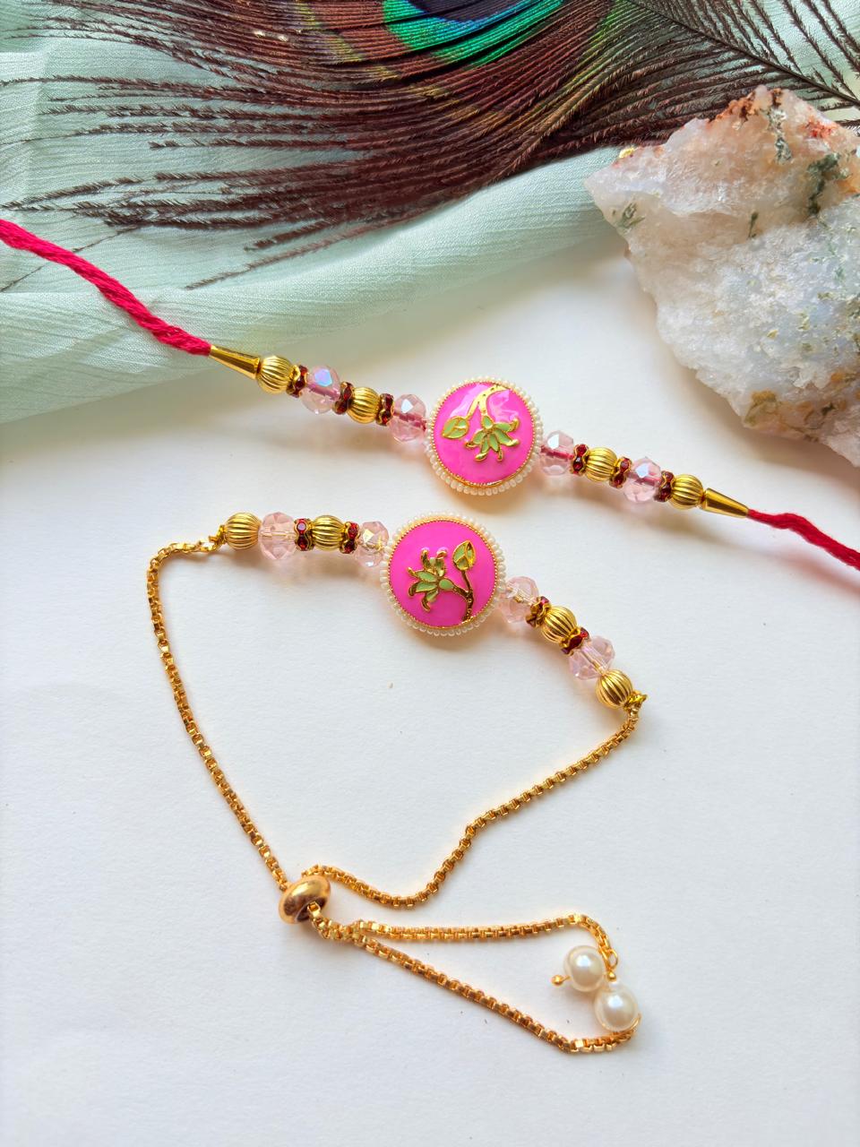 FANCY COUPLE RAKHI SET