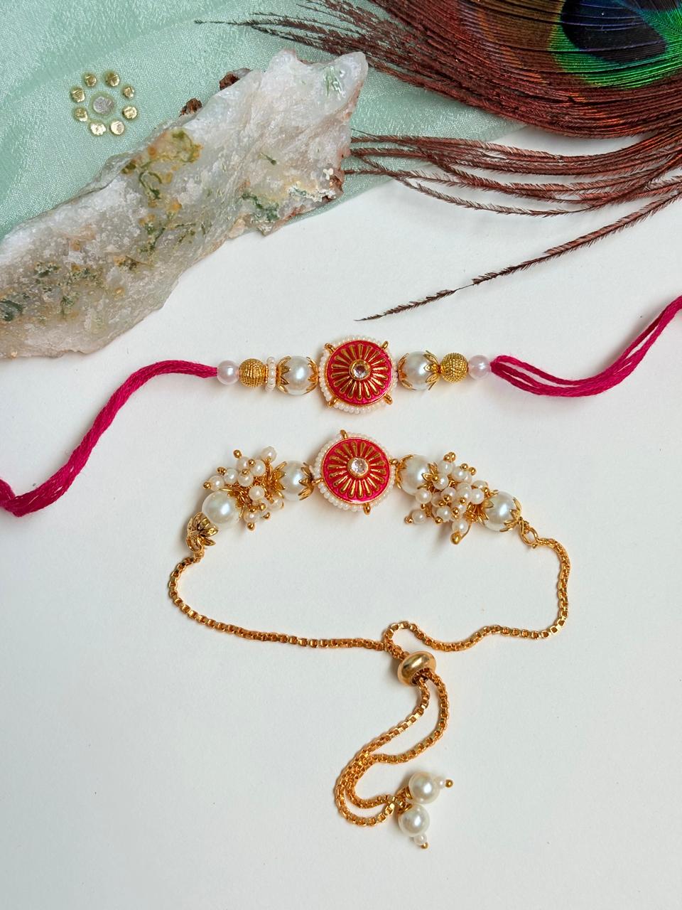 FANCY COUPLE RAKHI SET