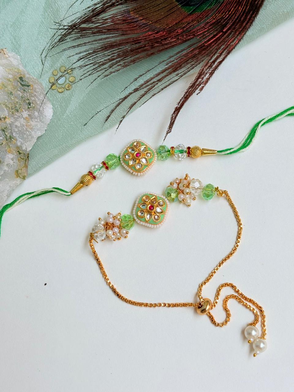FANCY COUPLE RAKHI SET