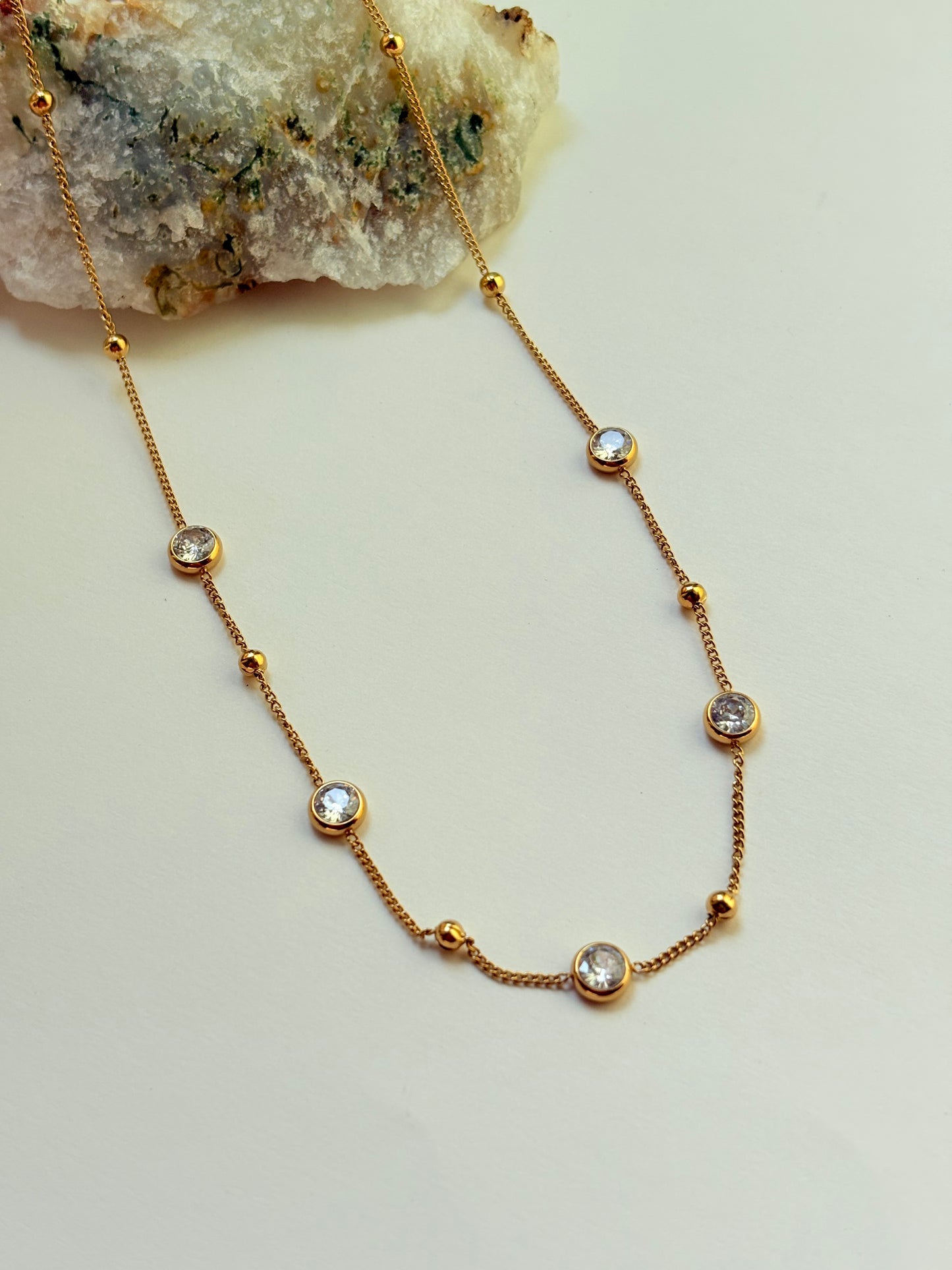 Celeste Sparkle Station Necklace