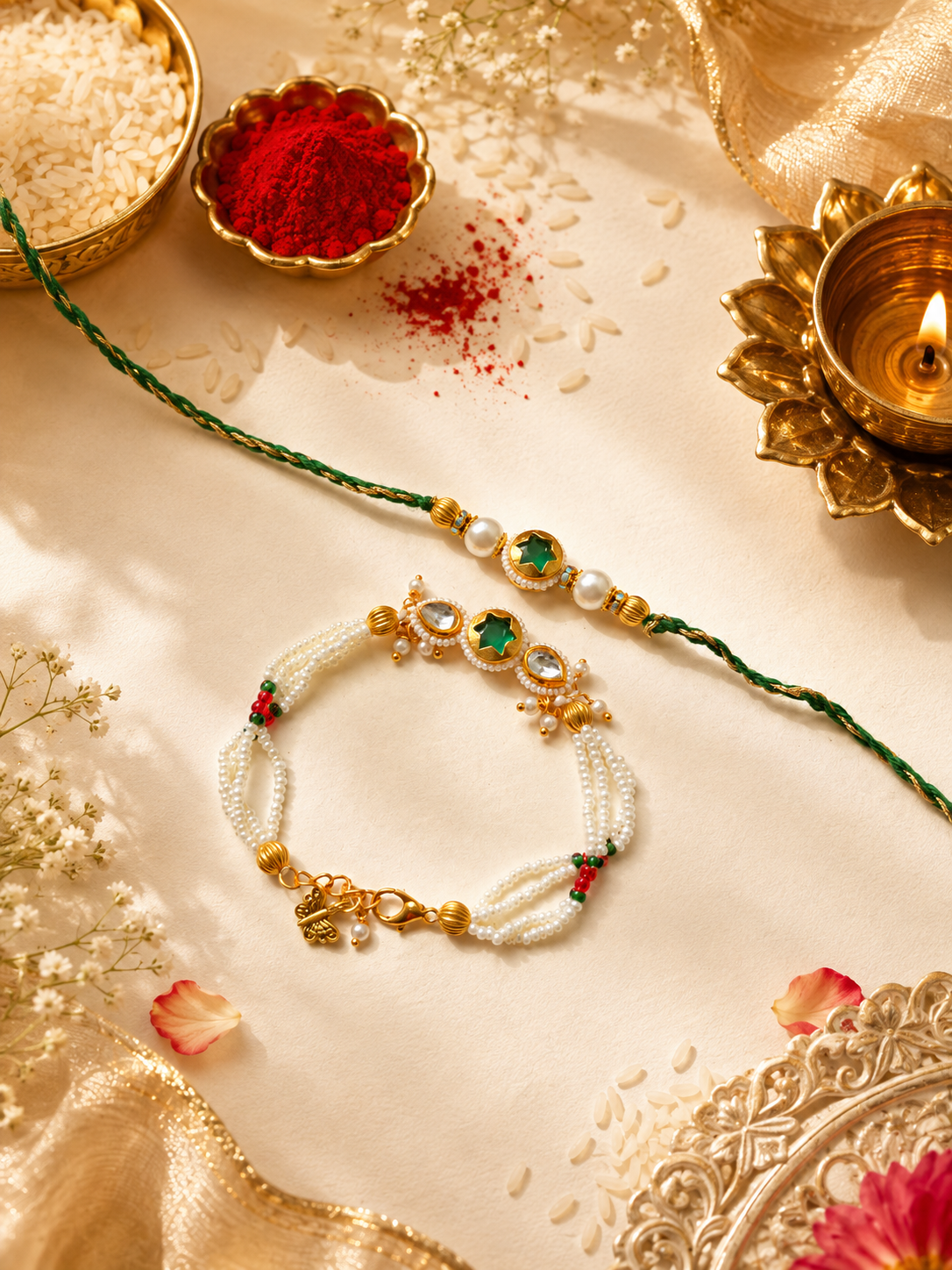 PREMIUM COUPLE RAKHI SET