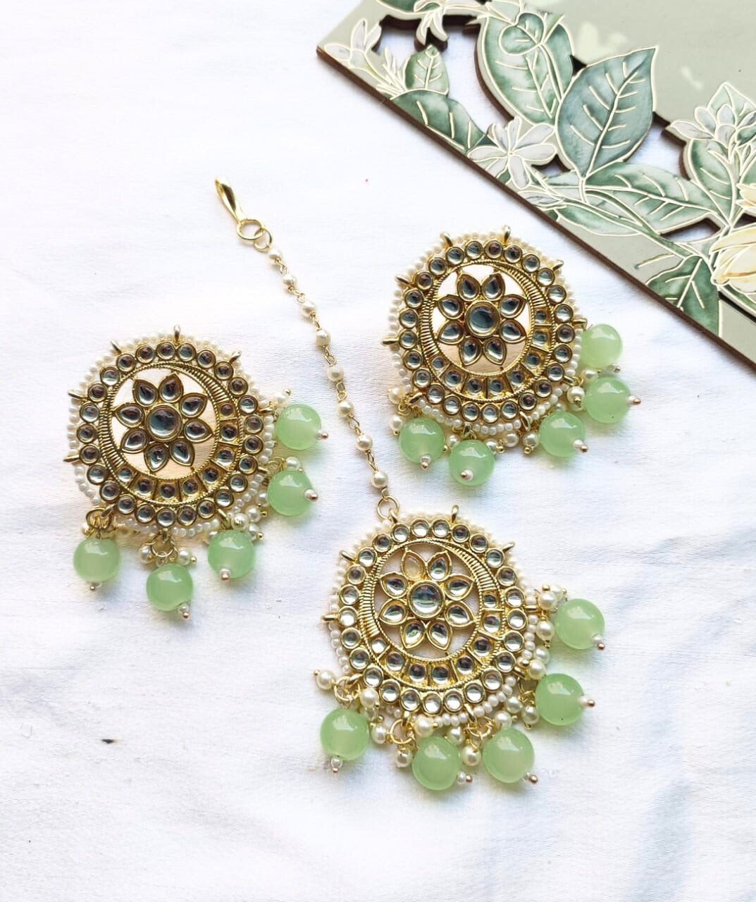 TRISHA MINT MANGTIKA SET