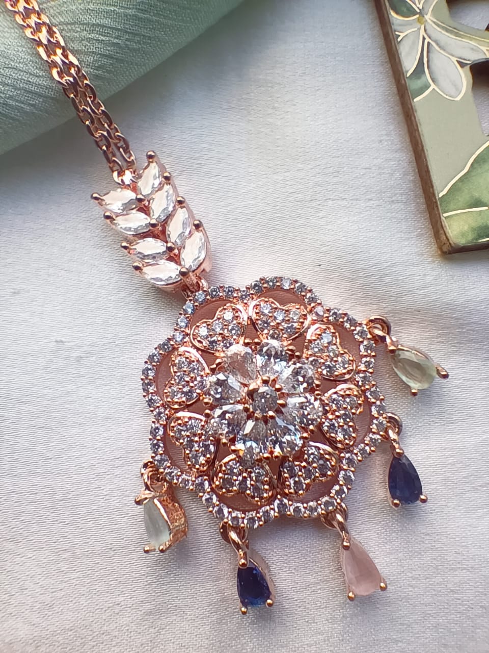 JINAL ROSE GOLD MANGTIKA