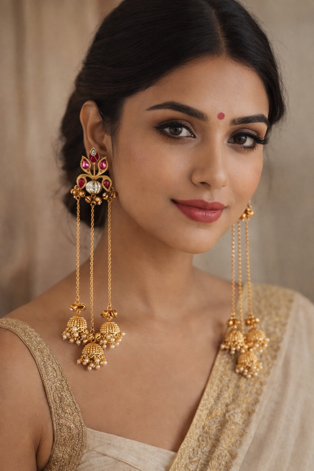 KASHMIRI LONG JHUMKAS EARRINGS