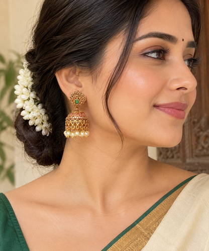 South Indian Jhumki – Traditional Elegance