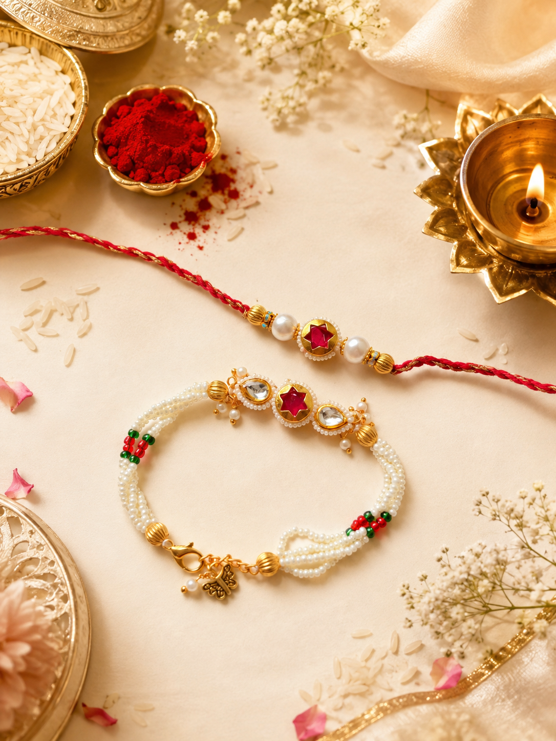 PREMIUM COUPLE RAKHI SET