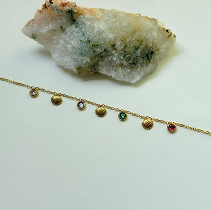 AURORA SHELL CHARM BRACELET