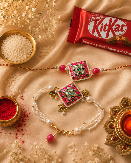FANCY COUPLE RAKHI SET