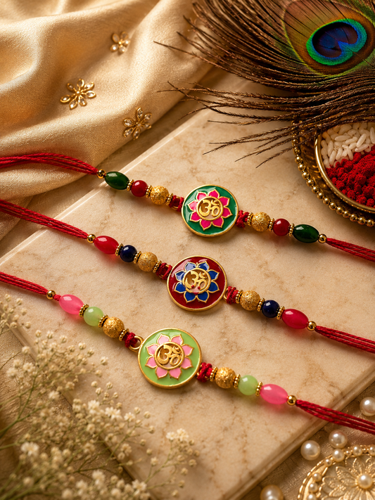 PREMIUM OM RAKHI SET OF 3