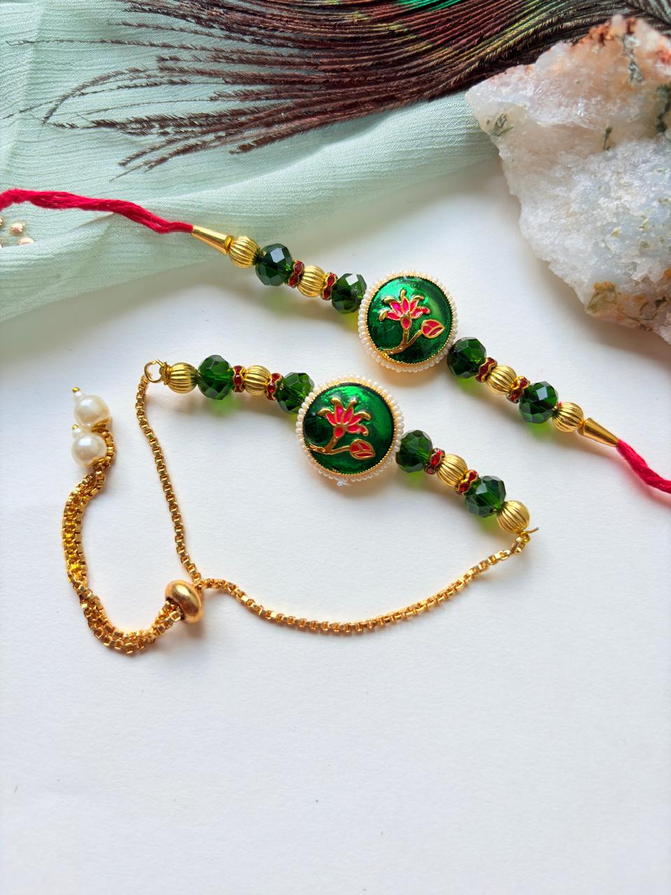 FANCY COUPLE RAKHI SET