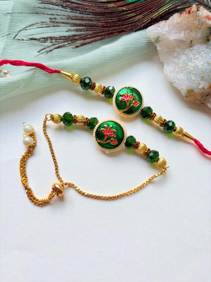 FANCY COUPLE RAKHI SET