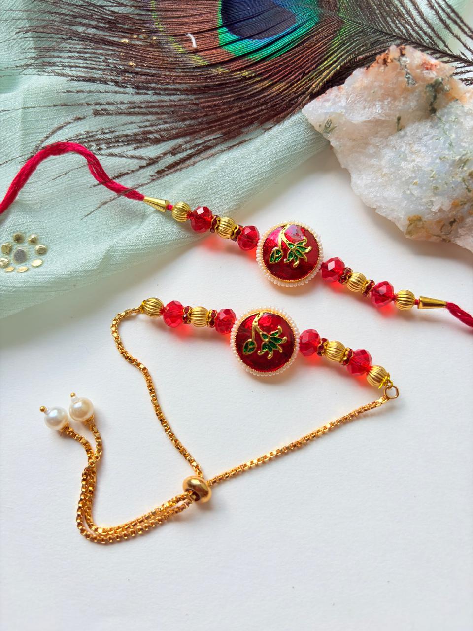 FANCY COUPLE RAKHI SET