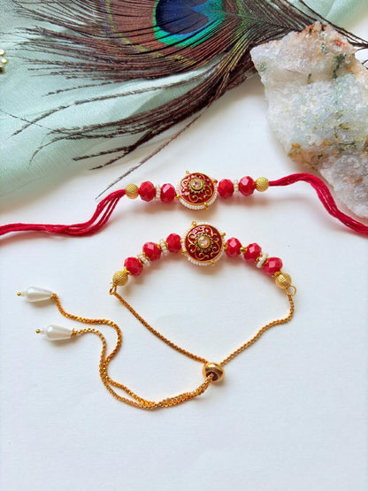 FANCY COUPLE RAKHI SET