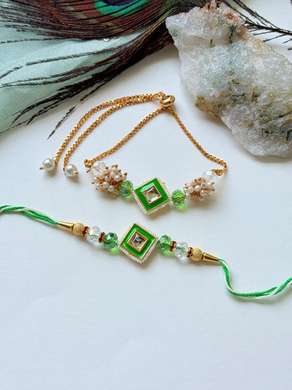FANCY COUPLE RAKHI SET