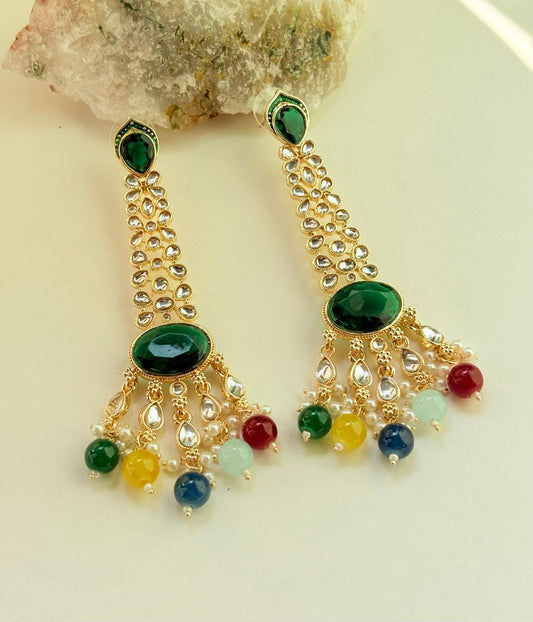 MULTI COLOUR LONG DANGLARES