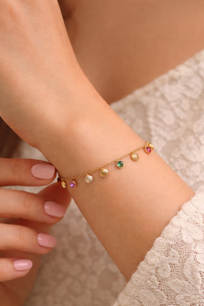 AURORA SHELL CHARM BRACELET
