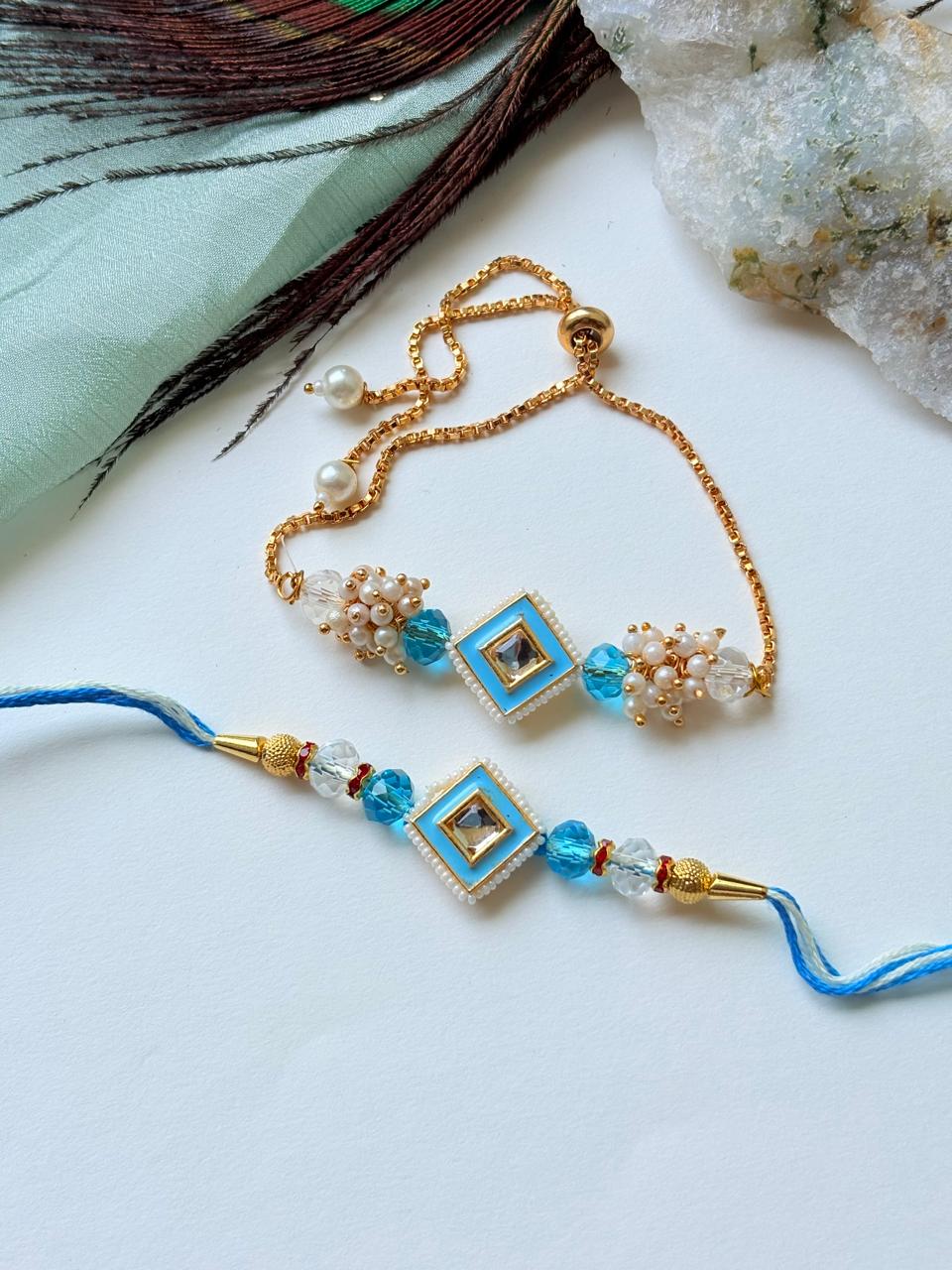 FANCY COUPLE RAKHI SET