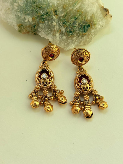 HERITAGE FLORAL DROP EARRINGS