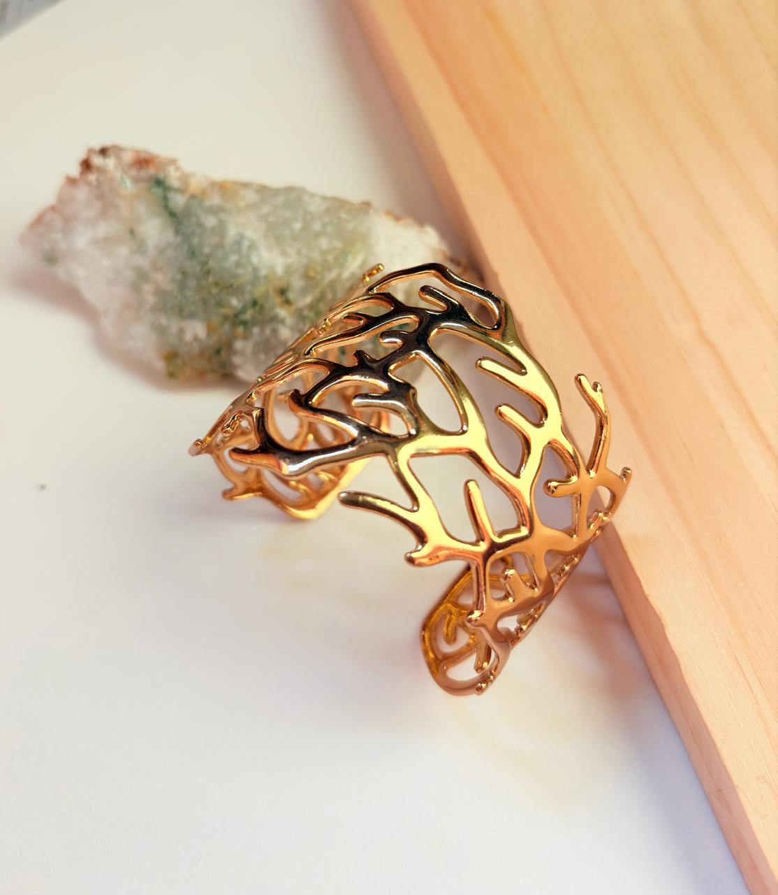 GOLDEN CORAL INSPIRED OPENWORK KADA