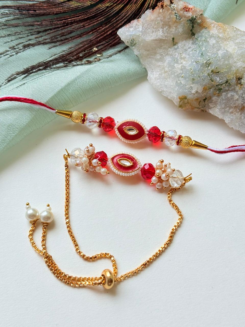 FANCY COUPLE RAKHI SET