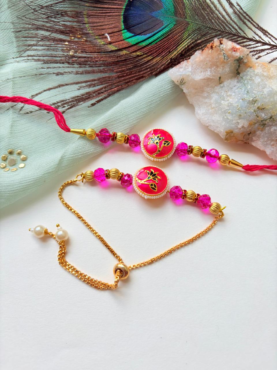 FANCY COUPLE RAKHI SET