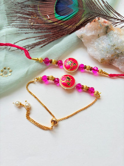 FANCY COUPLE RAKHI SET