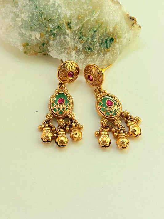 HERITAGE FLORAL DROP EARRINGS
