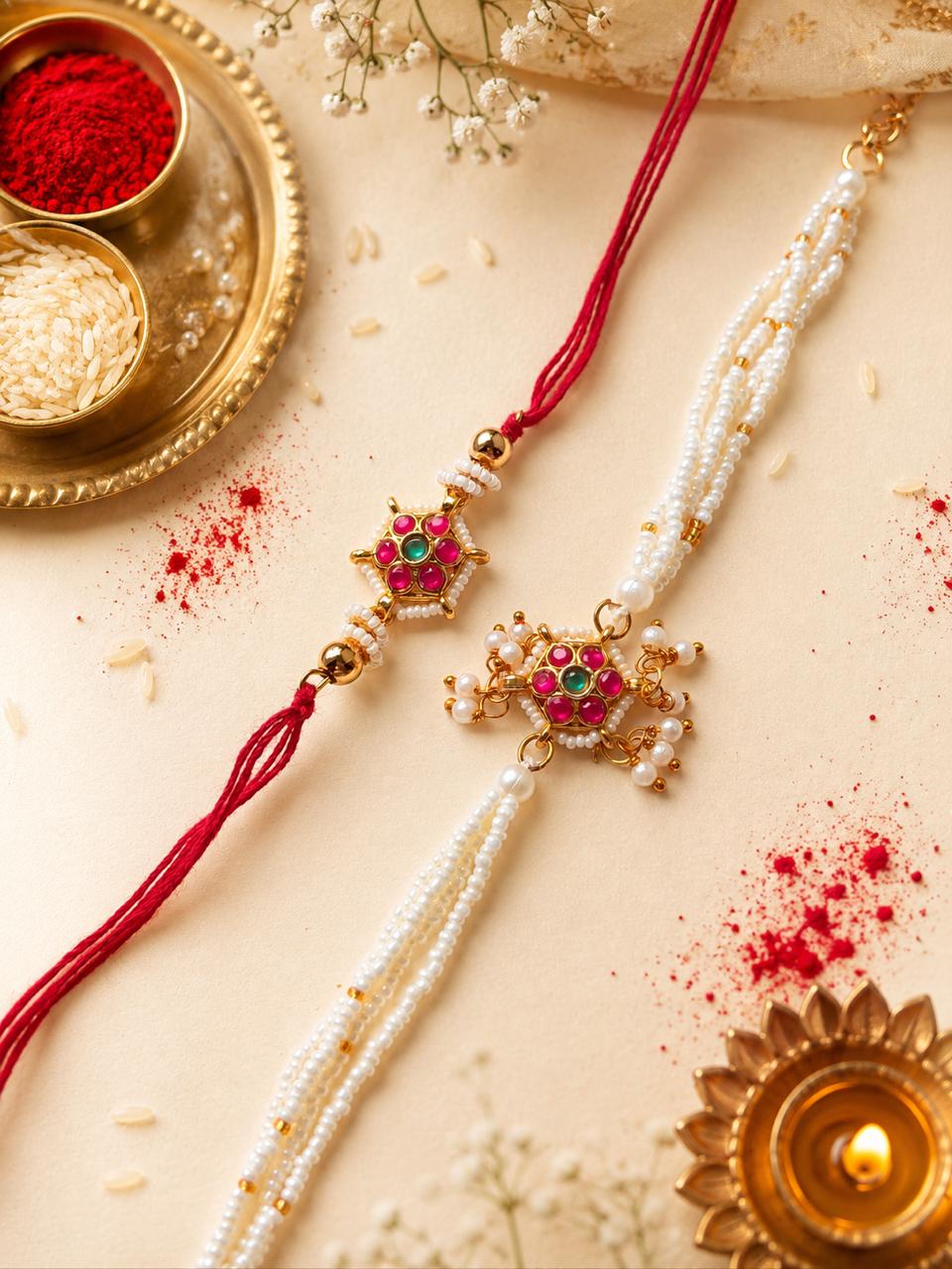 PREMIUM COUPLE RAKHI SET