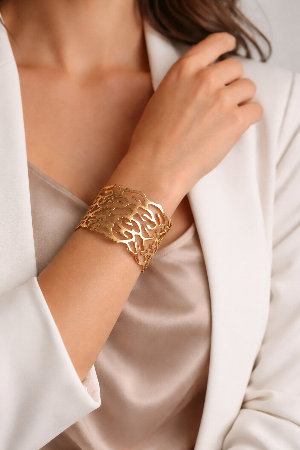 GOLDEN CORAL INSPIRED OPENWORK KADA
