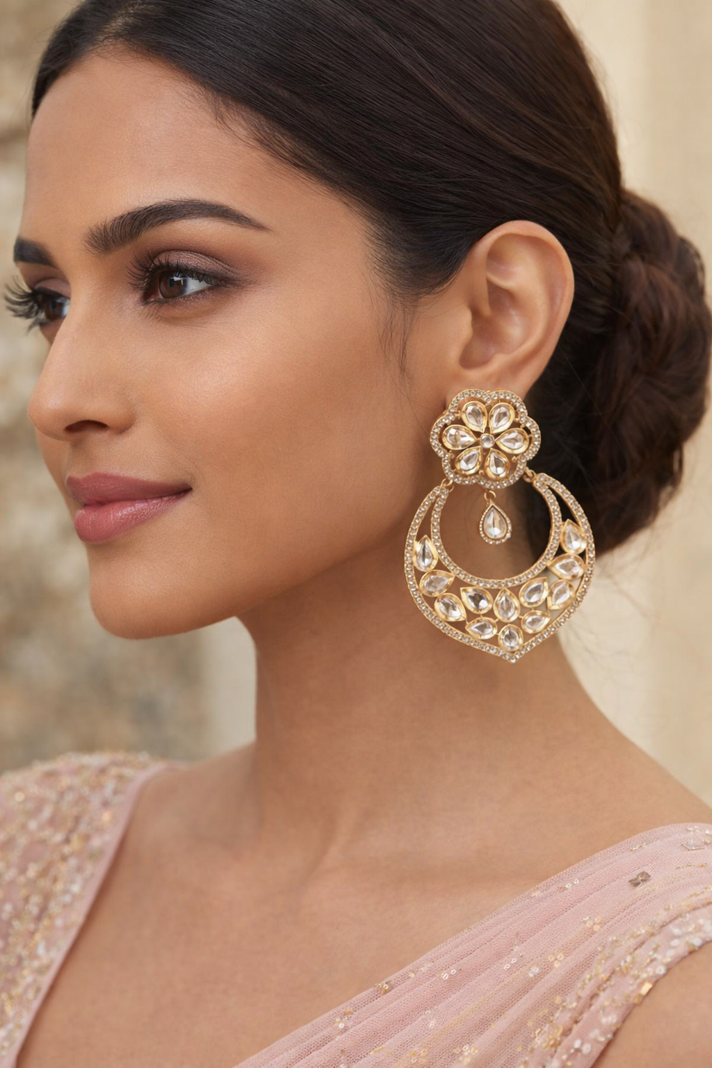 FLORAL RADIANCE MOISSANITE EARRINGS