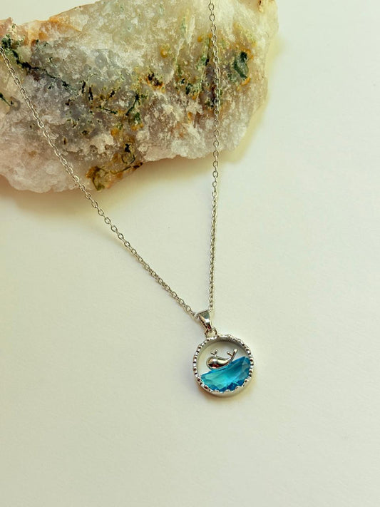 Ocean Whisper Whale Pendant Necklace