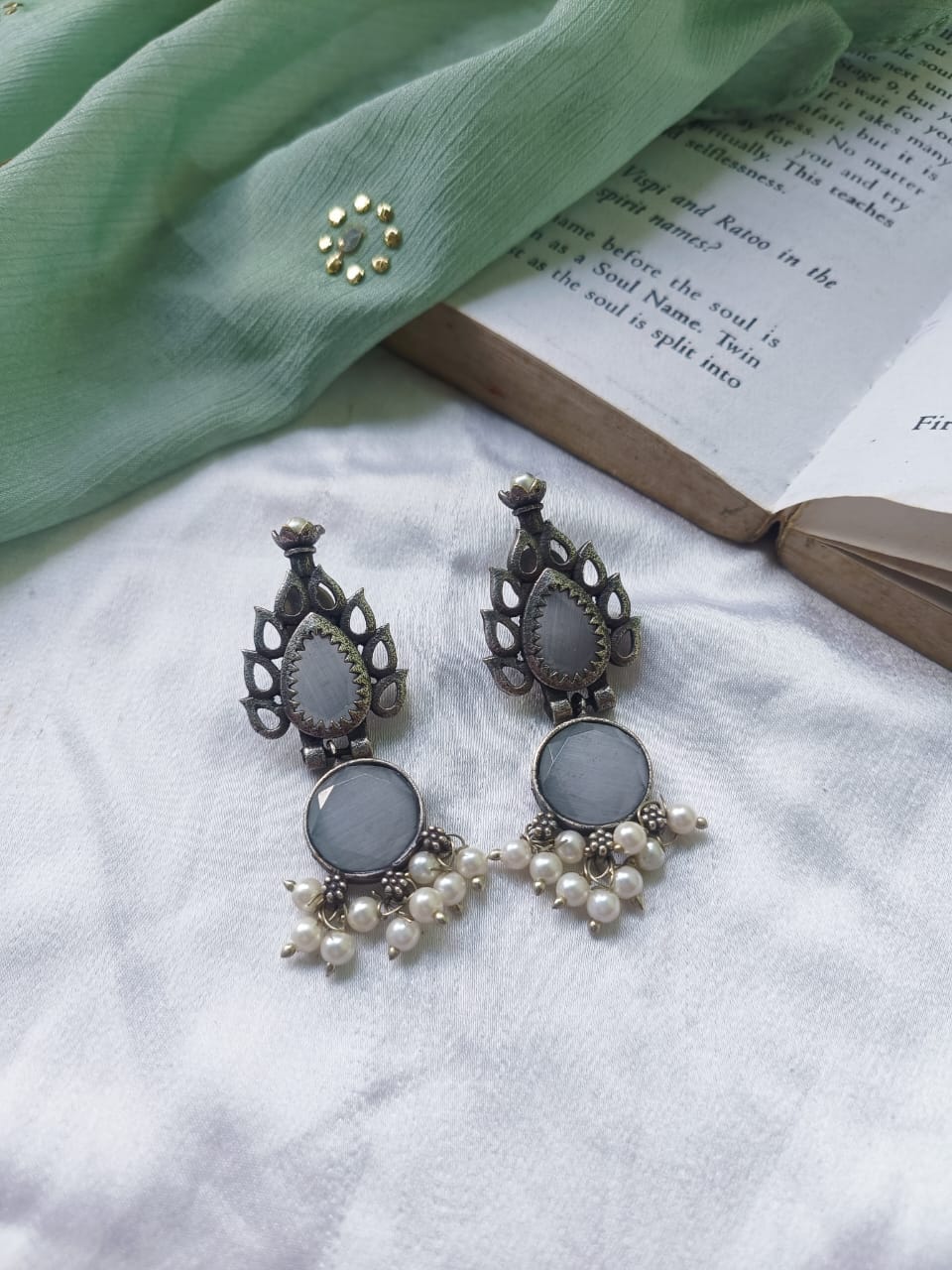 RUHANI OXIDISED EARRINGS