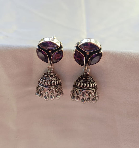 KASTURI OXIDISED JHUMKA