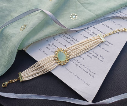 ARADHANA MINT PEARL BRACELET