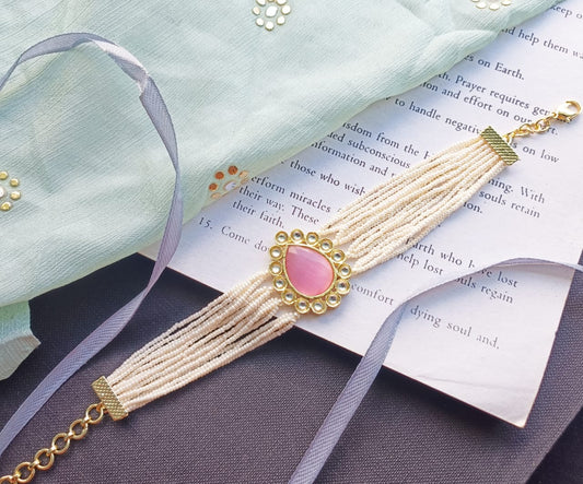 ARADHANA PINK PEARL BRACELET
