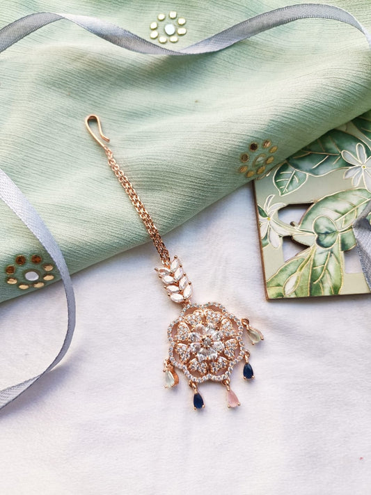 JINAL ROSE GOLD MANGTIKA