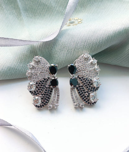 BLACK BUTTERFLY EARRINGS