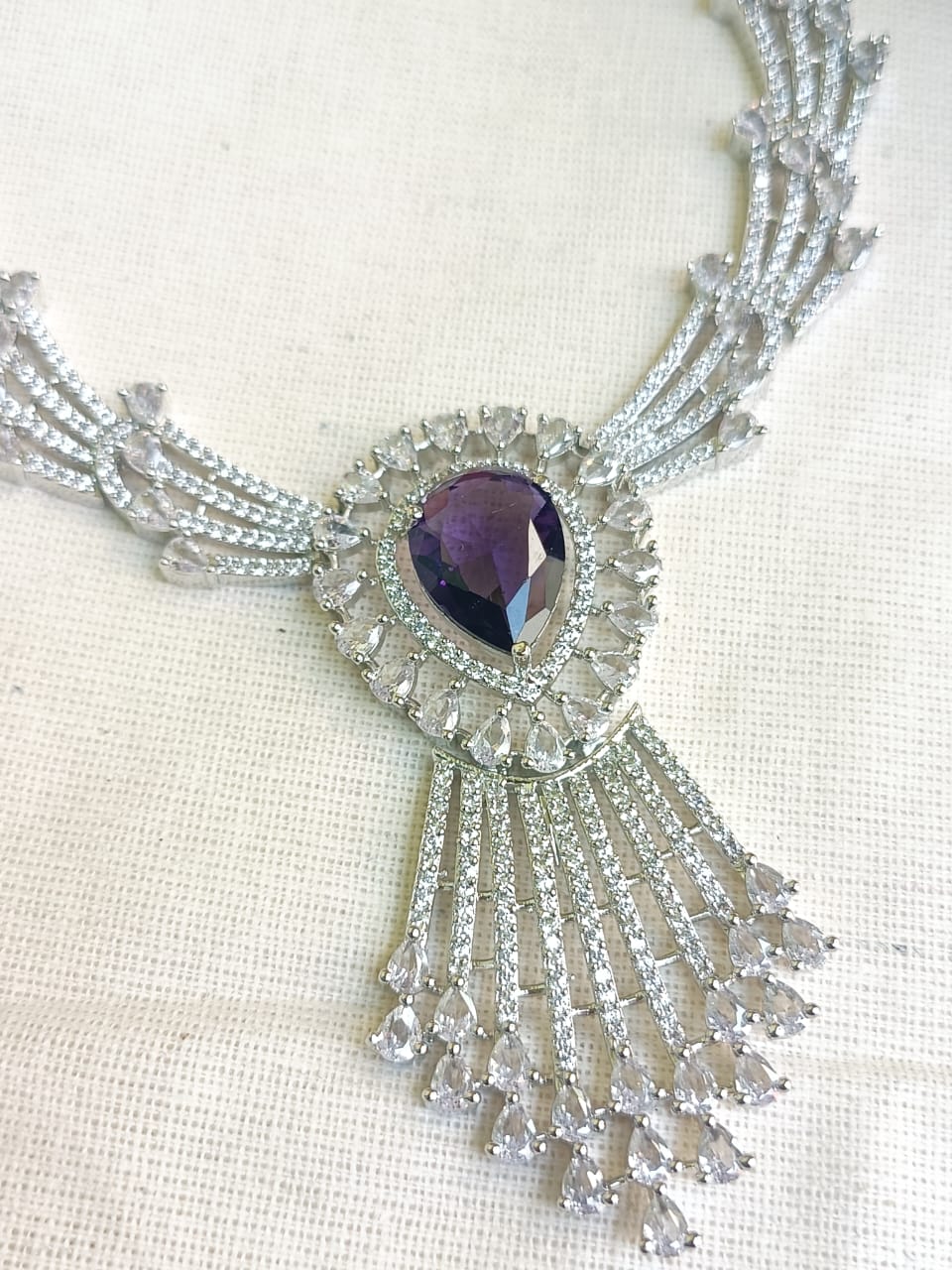 GIRIJA SILVER NECKLACE