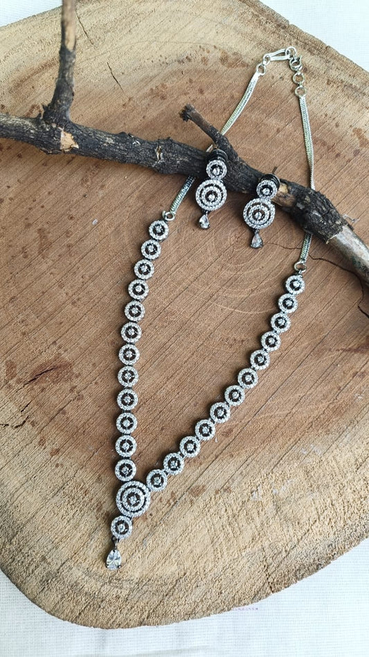 MAHIMA AMERICAN DIAMOND SET