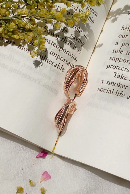 BELA ROSE GOLD HOOPS