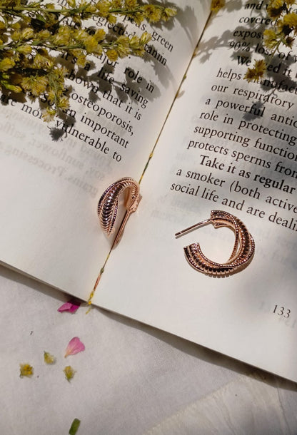 BELA ROSE GOLD HOOPS