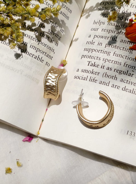 MAT GOLD ZARINA HOOPS