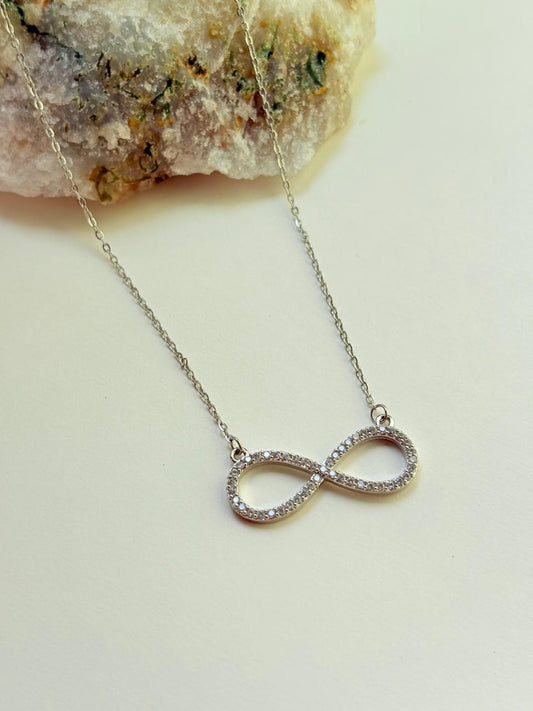 INFINITY SPARKLE PENDANT NECKLACE