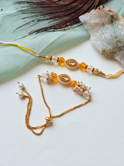 FANCY COUPLE RAKHI SET