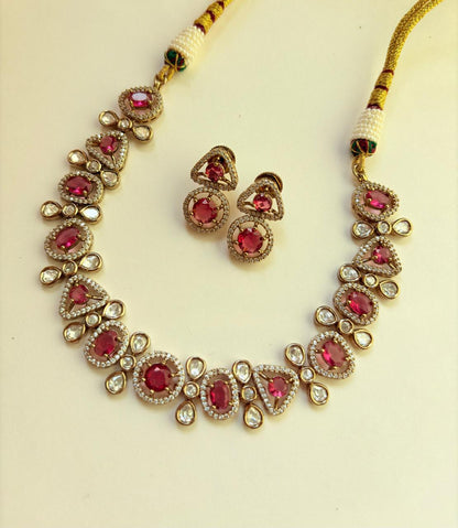 RUBY RADIANCE MOISSANITE NECKLACE SET