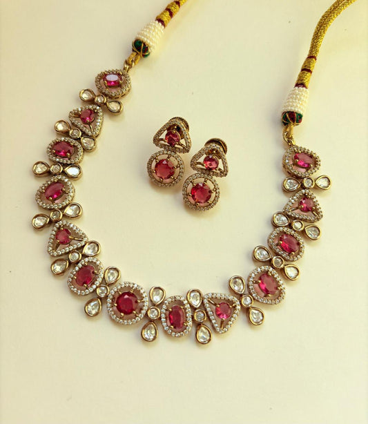 RUBY RADIANCE MOISSANITE NECKLACE SET