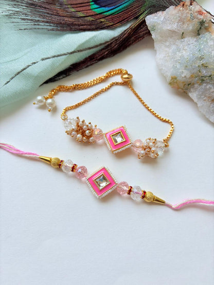 FANCY COUPLE RAKHI SET