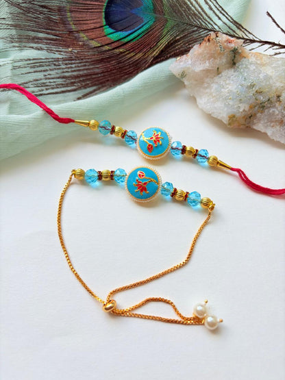 FANCY COUPLE RAKHI SET